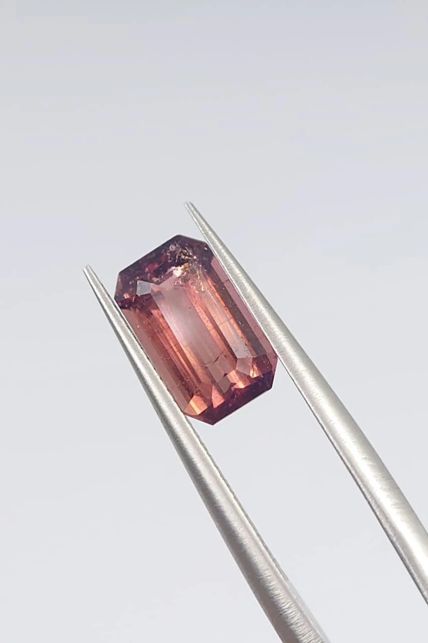 1.65ct Natural Tourmaline Emerald Cut Loose Gemstone from Afghanistan — view 1